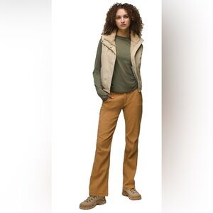 prAna Halle Pants - Bronzed/Dark Khaki - Size 10 Short - Hiking Travel Outdoor